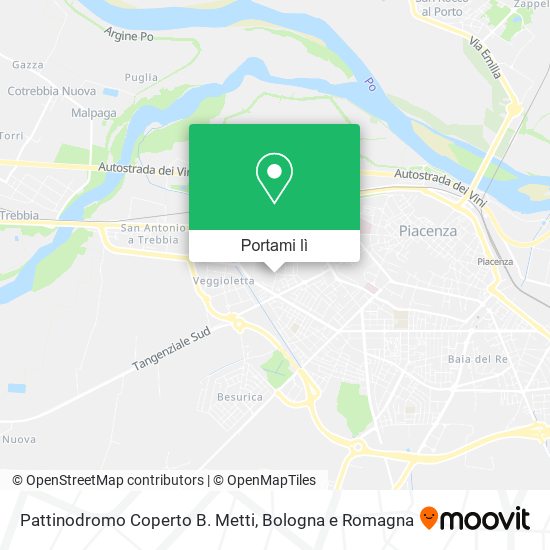 Mappa Pattinodromo Coperto B. Metti