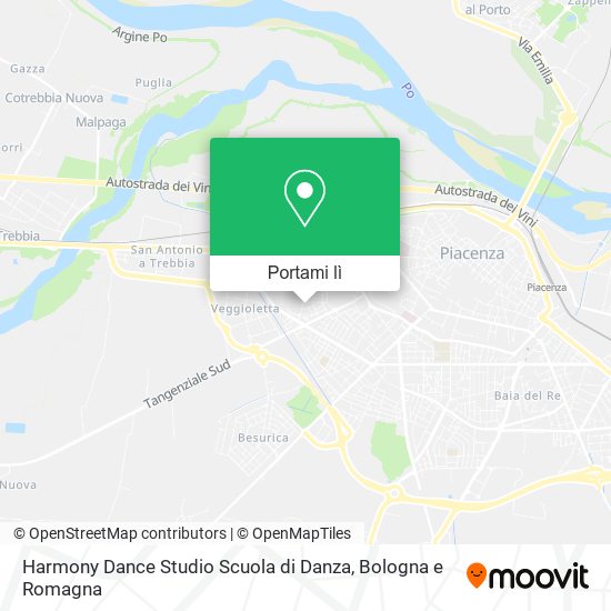 Mappa Harmony Dance Studio Scuola di Danza