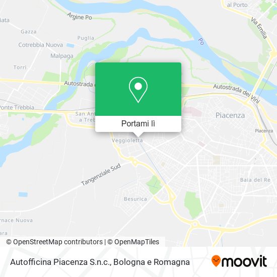 Mappa Autofficina Piacenza S.n.c.