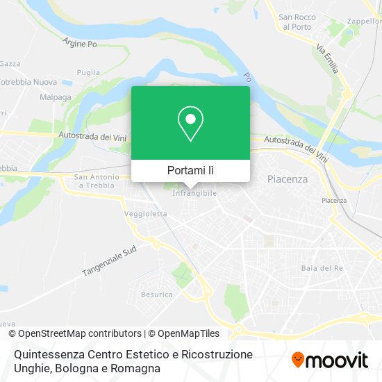 Mappa Quintessenza Centro Estetico e Ricostruzione Unghie