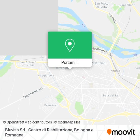 Mappa Bluviss Srl - Centro di Riabilitazione