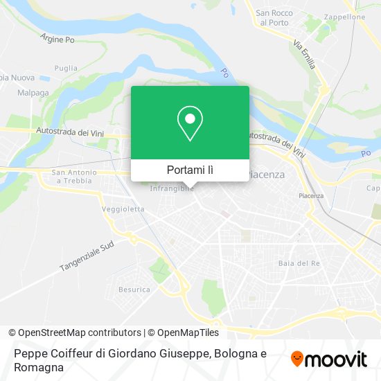 Mappa Peppe Coiffeur di Giordano Giuseppe