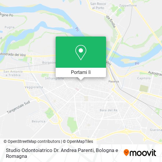 Mappa Studio Odontoiatrico Dr. Andrea Parenti