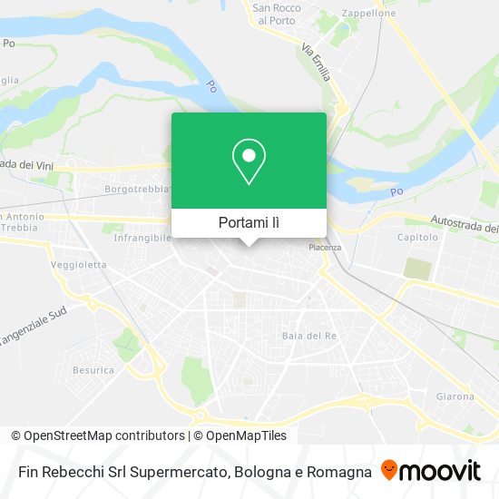 Mappa Fin Rebecchi Srl Supermercato