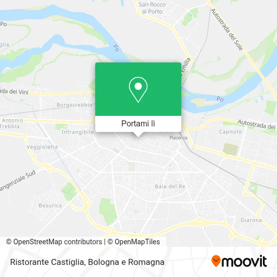 Mappa Ristorante Castiglia