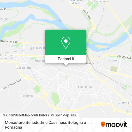 Mappa Monastero Benedettine Cassinesi
