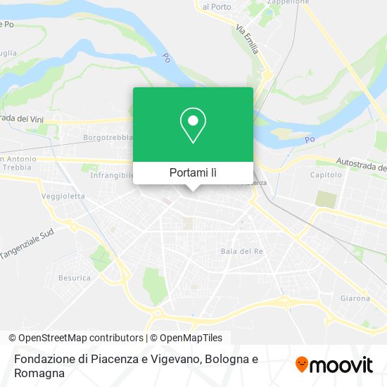 Mappa Fondazione di Piacenza e Vigevano