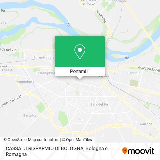 Mappa CASSA DI RISPARMIO DI BOLOGNA