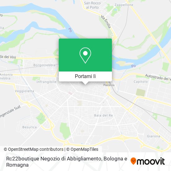 Mappa Rc22boutique Negozio di Abbigliamento