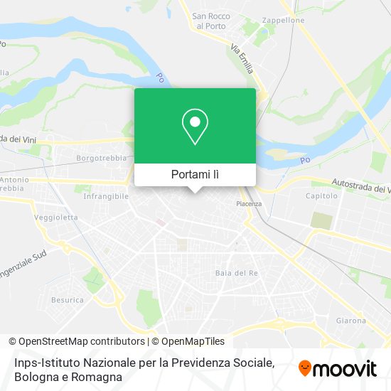 Mappa Inps-Istituto Nazionale per la Previdenza Sociale
