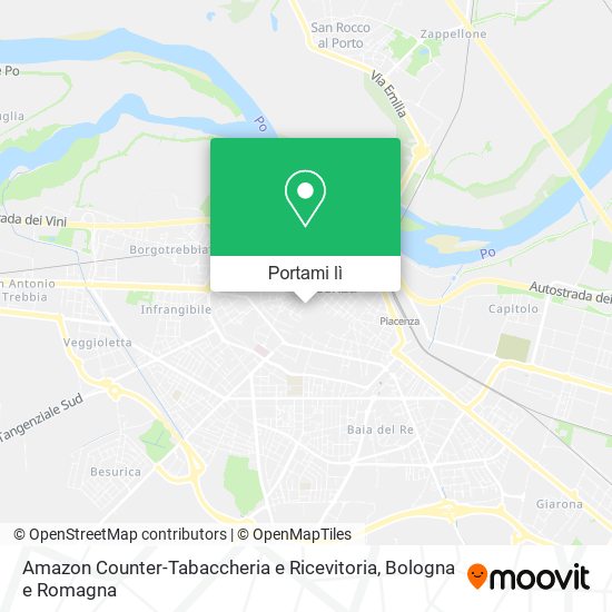 Mappa Amazon Counter-Tabaccheria e Ricevitoria
