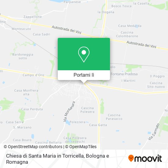 Mappa Chiesa di Santa Maria in Torricella