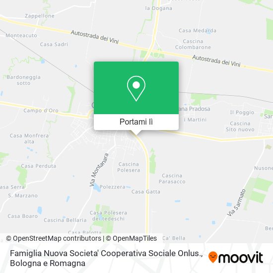 Mappa Famiglia Nuova Societa' Cooperativa Sociale Onlus.