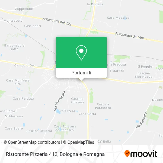 Mappa Ristorante Pizzeria 412