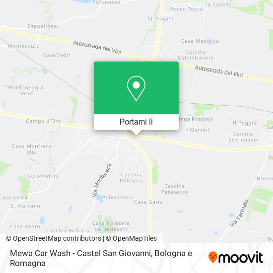 Mappa Mewa Car Wash - Castel San Giovanni