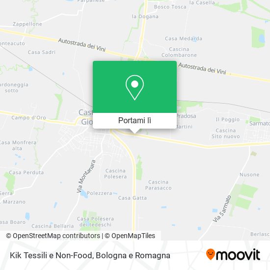 Mappa Kik Tessili e Non-Food