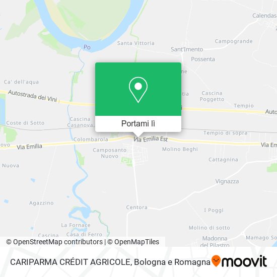 Mappa CARIPARMA CRÉDIT AGRICOLE