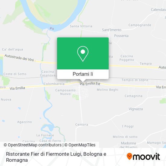 Mappa Ristorante Fier di Fiermonte Luigi