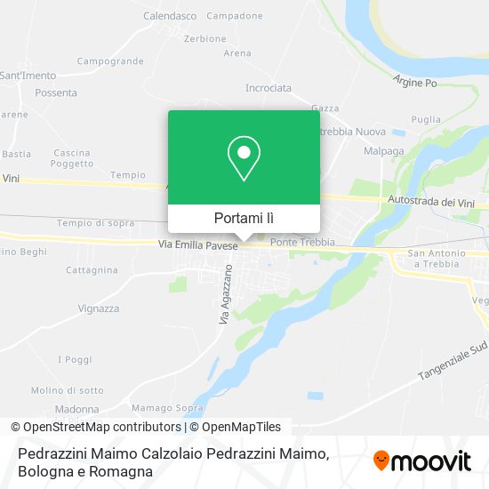 Mappa Pedrazzini Maimo Calzolaio Pedrazzini Maimo