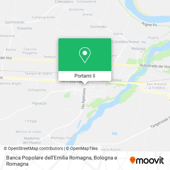 Mappa Banca Popolare dell'Emilia Romagna