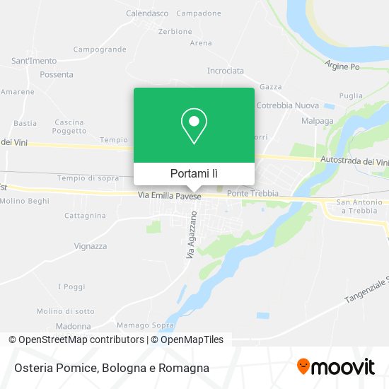 Mappa Osteria Pomice