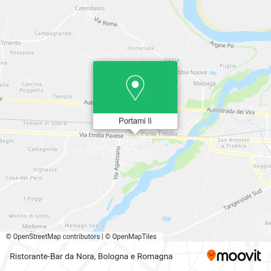 Mappa Ristorante-Bar da Nora
