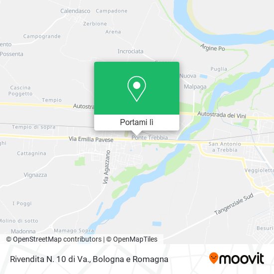 Mappa Rivendita N. 10 di Va.
