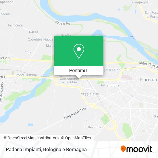 Mappa Padana Impianti