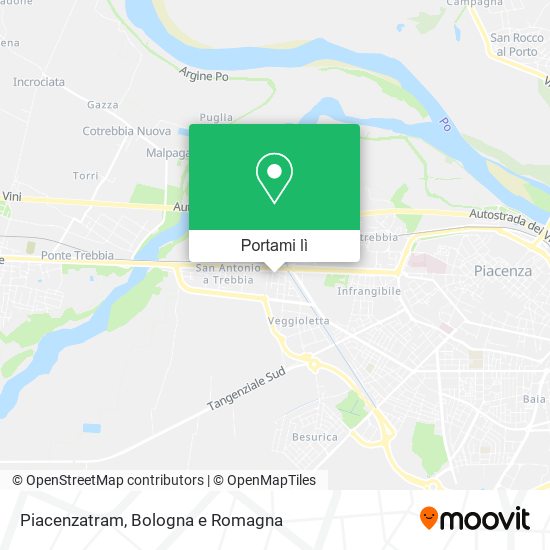 Mappa Piacenzatram