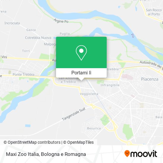Mappa Maxi Zoo Italia