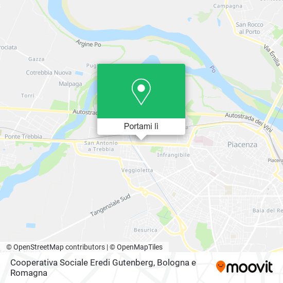 Mappa Cooperativa Sociale Eredi Gutenberg