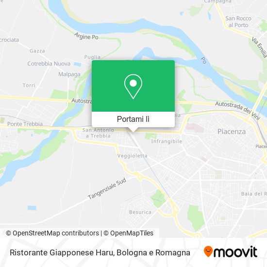 Mappa Ristorante Giapponese Haru