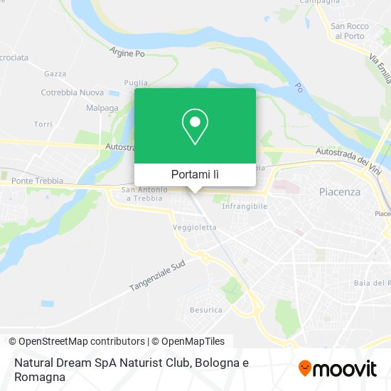 Mappa Natural Dream SpA Naturist Club