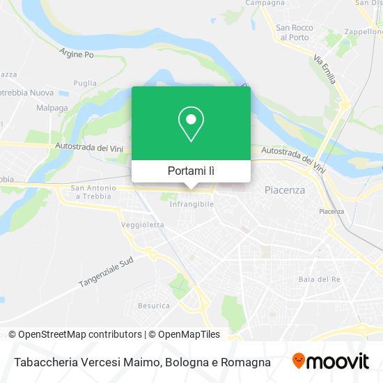 Mappa Tabaccheria Vercesi Maimo