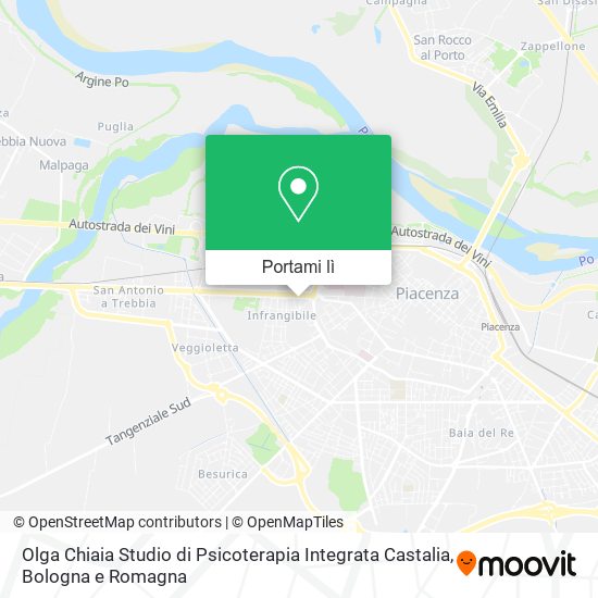 Mappa Olga Chiaia Studio di Psicoterapia Integrata Castalia