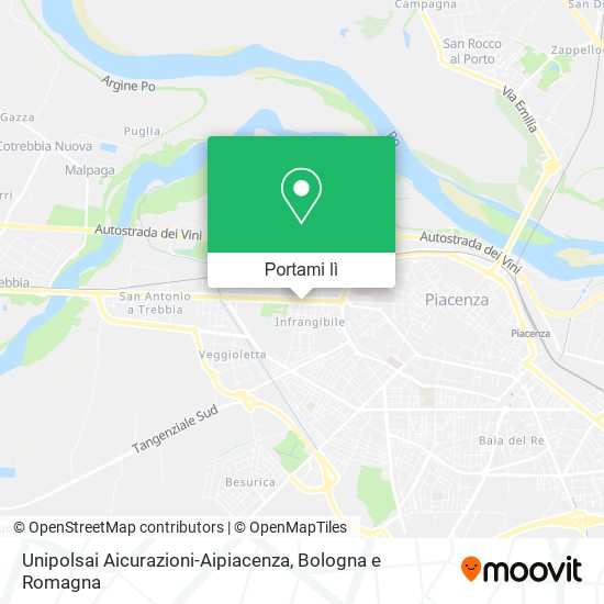 Mappa Unipolsai Aicurazioni-Aipiacenza