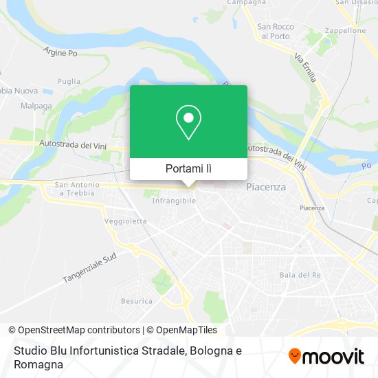 Mappa Studio Blu Infortunistica Stradale
