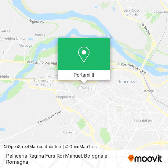 Mappa Pelliceria Regina Furs Roi Manuel
