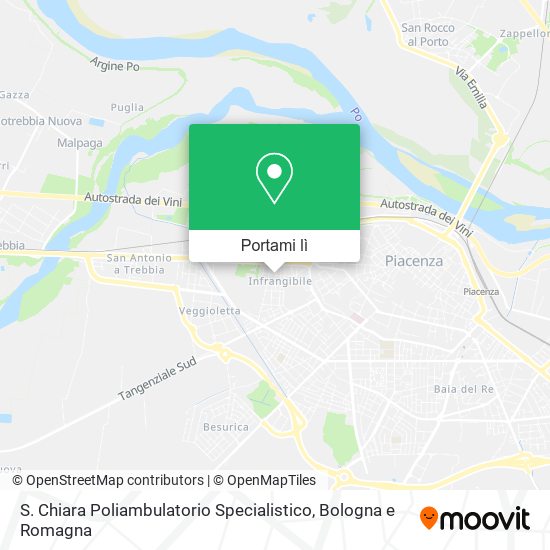Mappa S. Chiara Poliambulatorio Specialistico