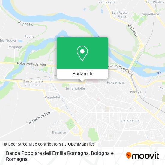 Mappa Banca Popolare dell'Emilia Romagna