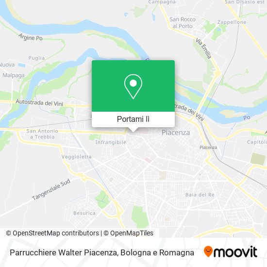 Mappa Parrucchiere Walter Piacenza