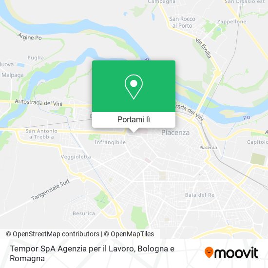 Mappa Tempor SpA Agenzia per il Lavoro
