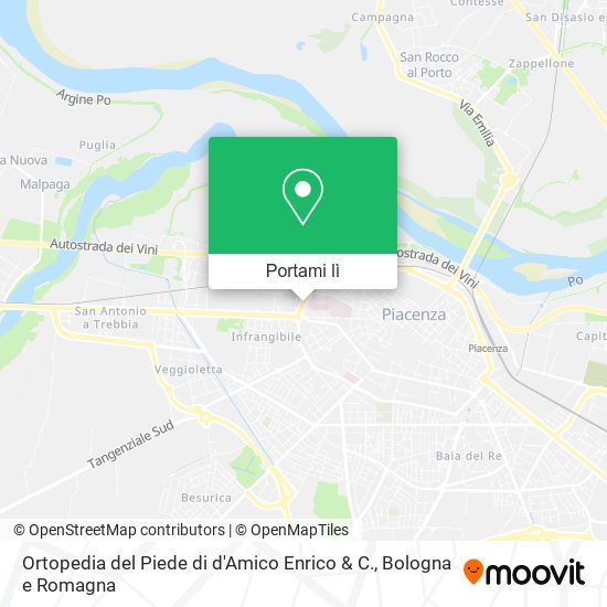 Mappa Ortopedia del Piede di d'Amico Enrico & C.