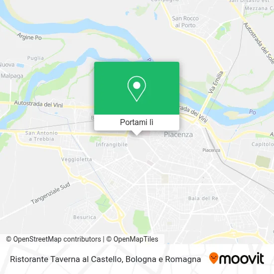 Mappa Ristorante Taverna al Castello