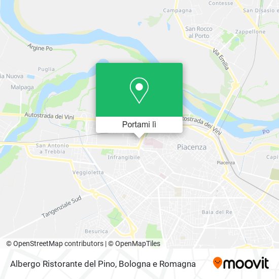 Mappa Albergo Ristorante del Pino