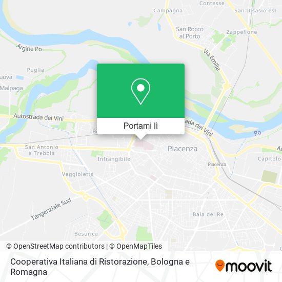 Mappa Cooperativa Italiana di Ristorazione