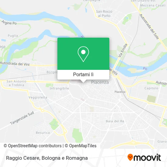 Mappa Raggio Cesare
