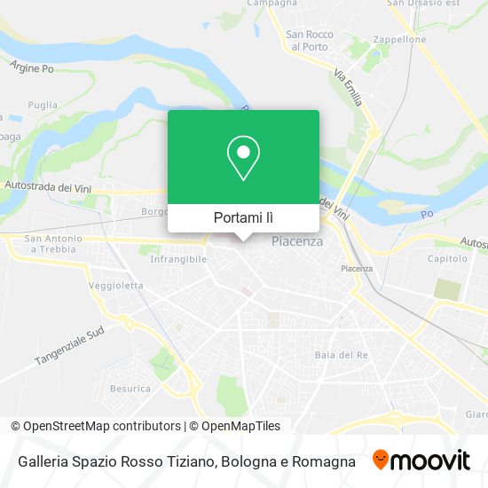 Mappa Galleria Spazio Rosso Tiziano
