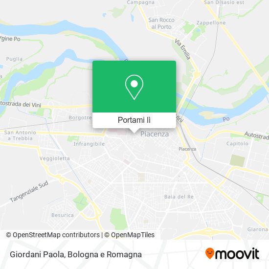 Mappa Giordani Paola