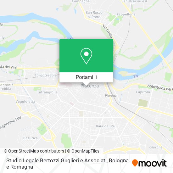 Mappa Studio Legale Bertozzi Guglieri e Associati